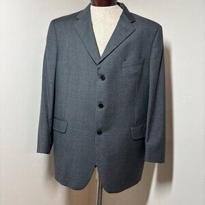 Coppley Ermenegildo‎ Zegna Wool Sport Coat Gray Single Breasted Mens Size 40R
